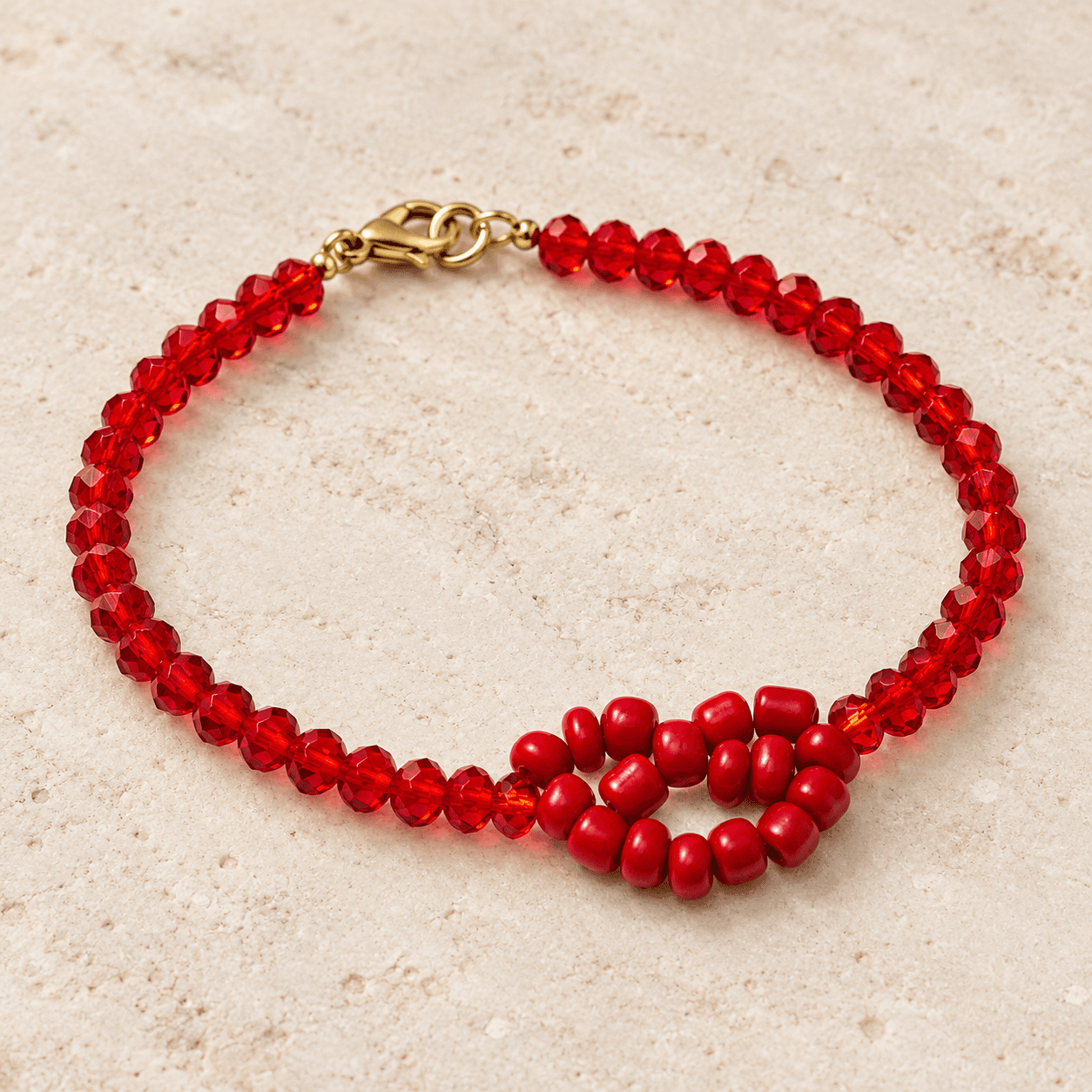 Pulsera Corazón Carmesí