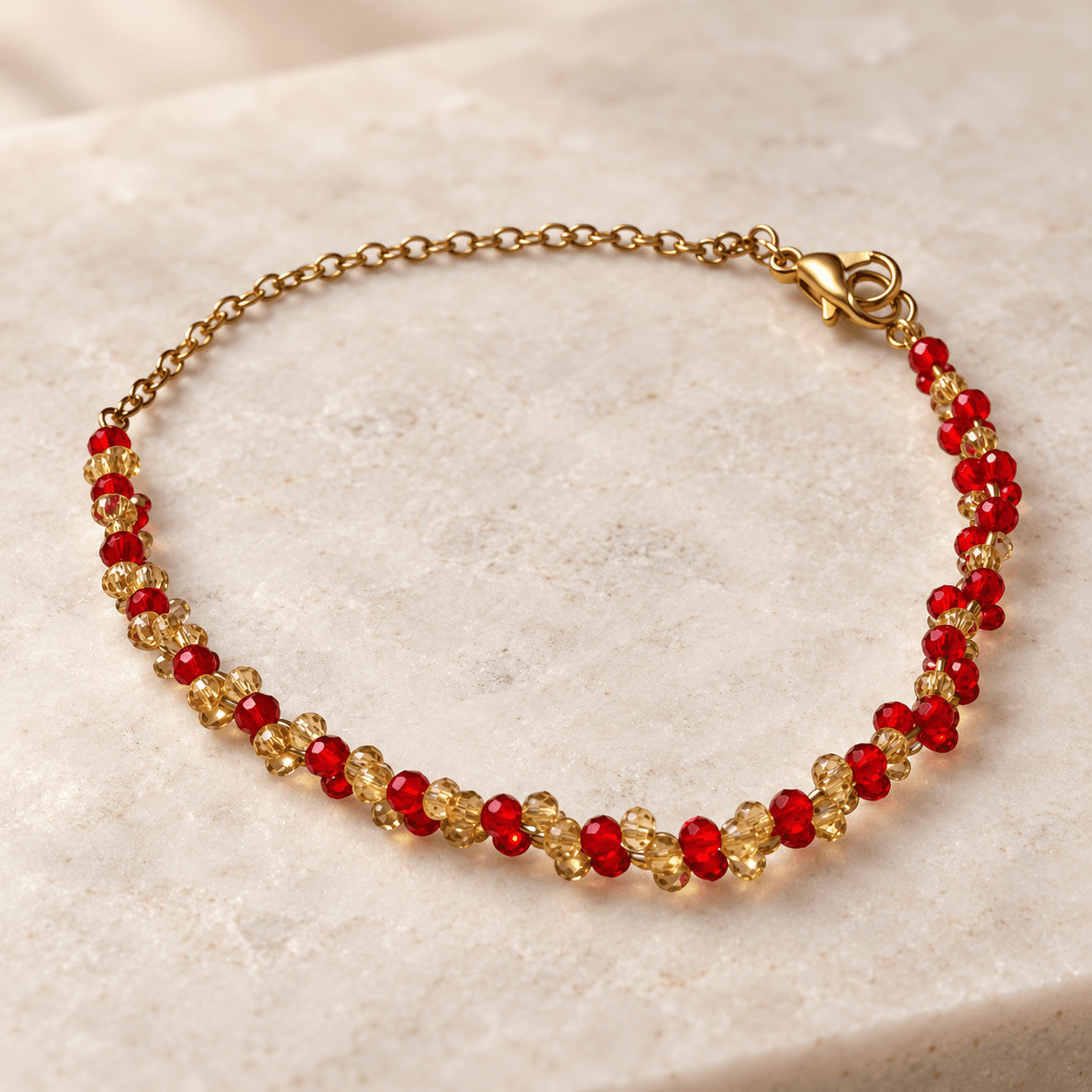 Pulsera Destello Carmesí
